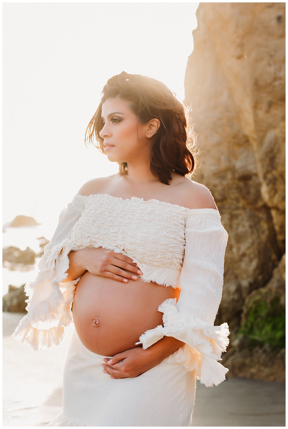 sunset beach maternity photos, Malibu maternity photographer